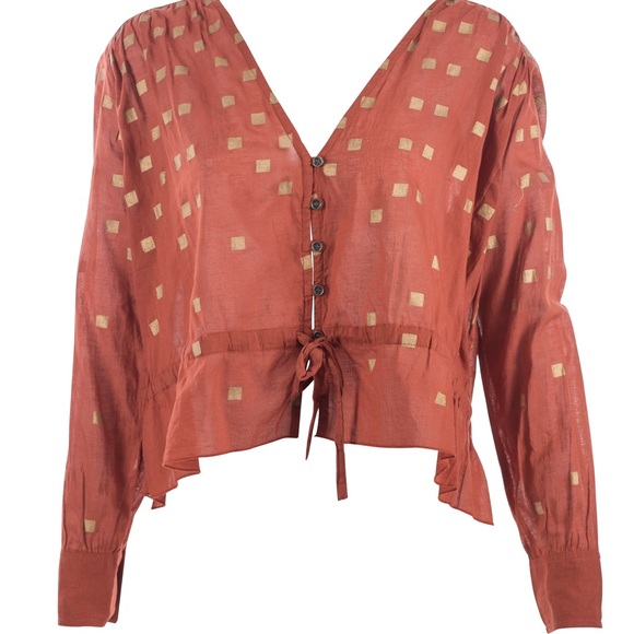 House Of Harlow 1960 Dacia Blouse boho. NWT - Picture 4 of 7